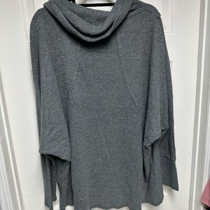 LuLaRoe Kristen cowl neck sweater pullover XL gray